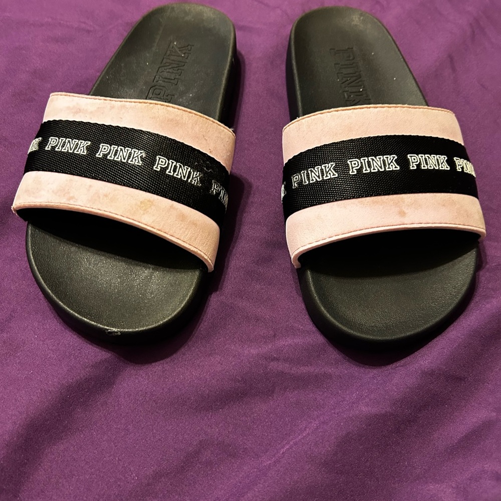 Women’s slides by PINK. Size 7.